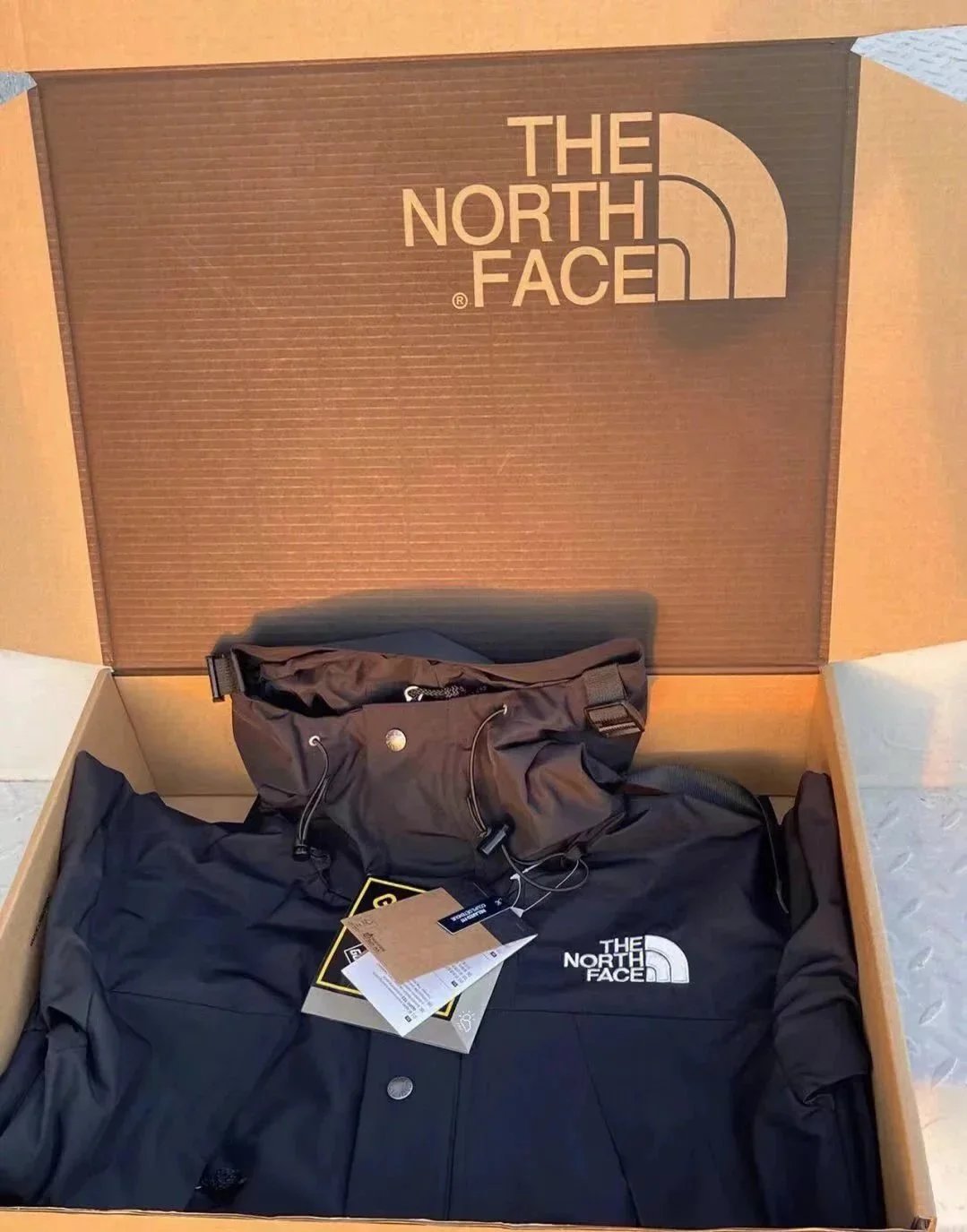 The North Face down jacket