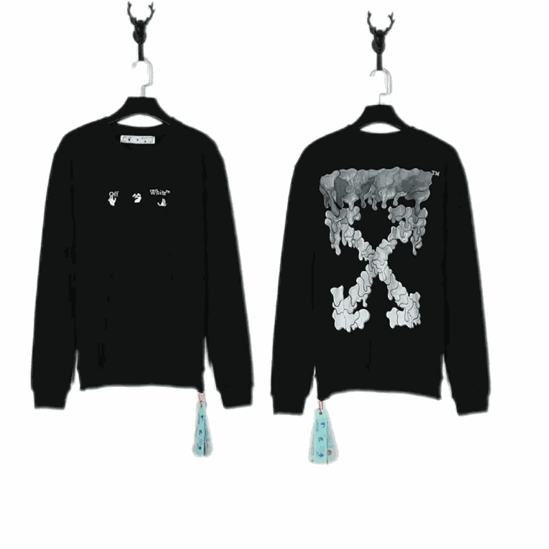 off-white crew neck sweatshirt